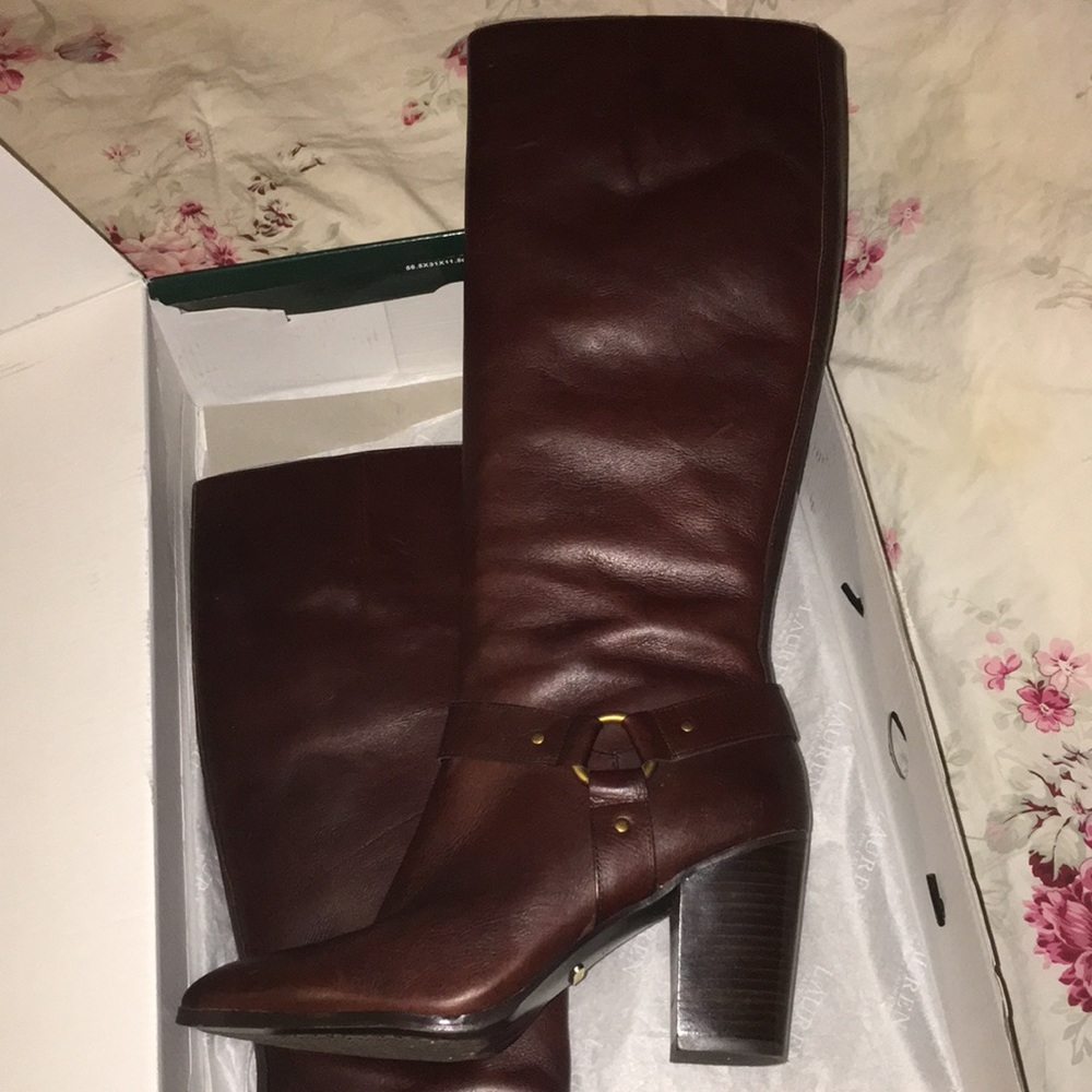 Ralph Lauren tall boots!